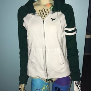 MICHIGAN STATE victoria Secret hooded zip up